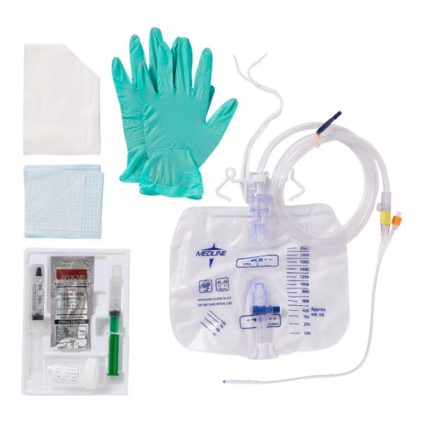 Kit for inserting foley catheter