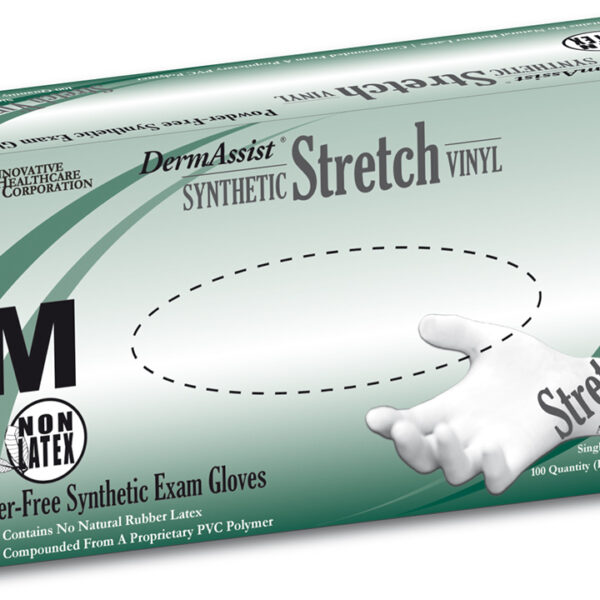 DermAssist Stretch Vinyl Exam Gloves 100/BX
