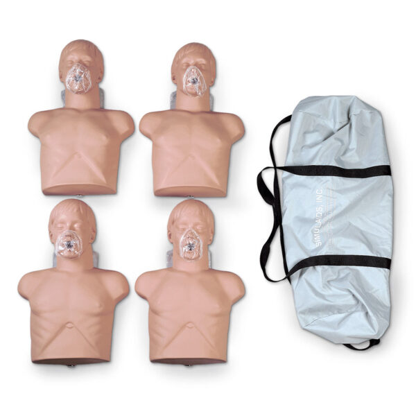 Nasco Economy Adult Sani Manikin 4 Pack with Carry Bag