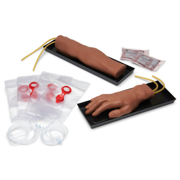 Nasco Simulaids IV Training Arm and Hand Set - Dark