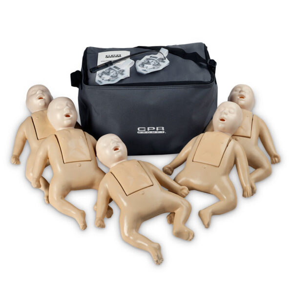 Nasco CPR Prompt TPAK 50 Infant Training Pack 5 Tan Manikins