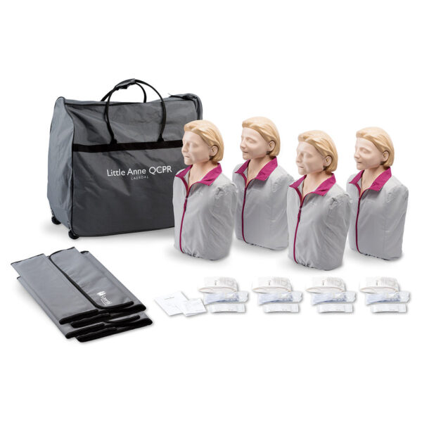 Nasco Laerdal Little Anne QCPR Manikin 4 Pack Light