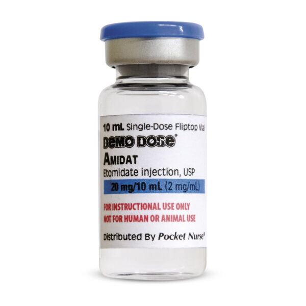 Nasco Demo Dose Amidat Etomidate Injection 10 ml [SKU: PN01059]