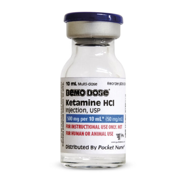 Nasco Demo Dose Ketamine HCl Injection 10 ml [SKU: PN01060]