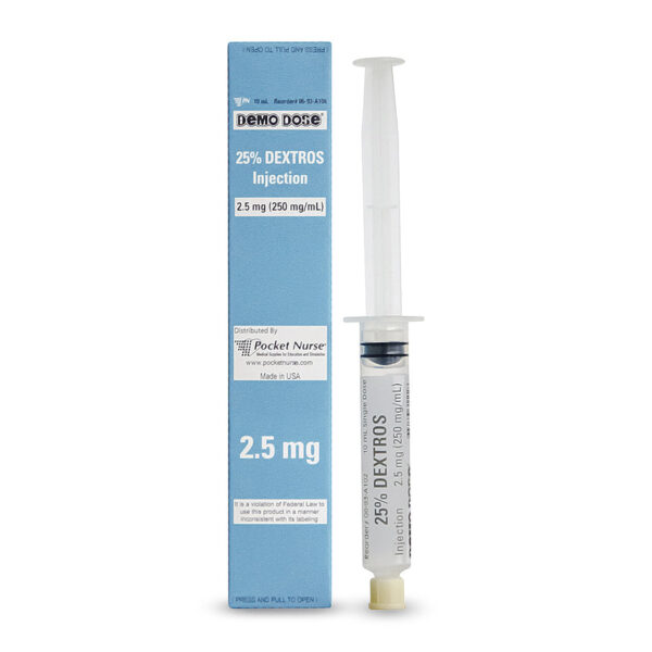 Nasco Demo Dose Prefilled Syringe Dextros 25% (10 ml)