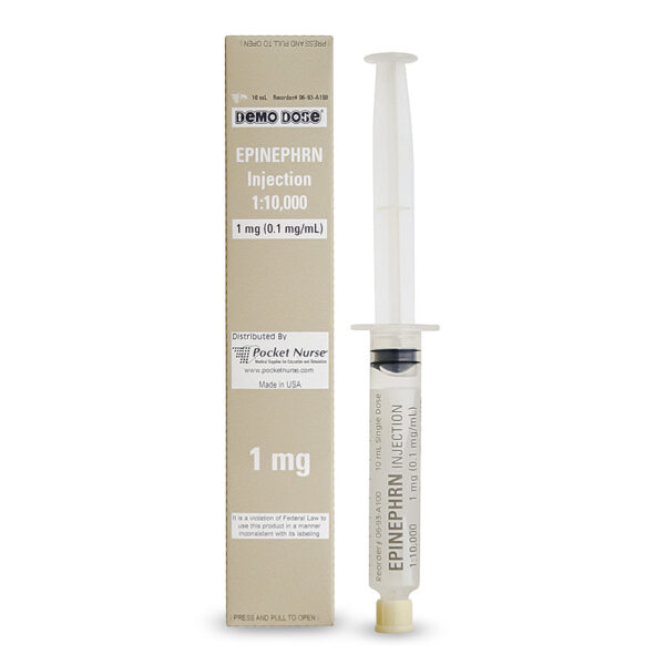 Nasco Demo Dose Prefilled Syringe Epinephrn (10 ml)