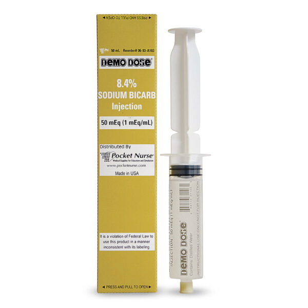 Nasco Demo Dose Prefilled Syringe Sodium Bicarb 8.4% (50 ml)