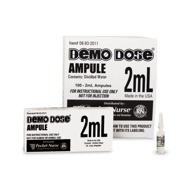 Nasco Demo Dose Clear Ampule 2 ml [SKU: PN01095]