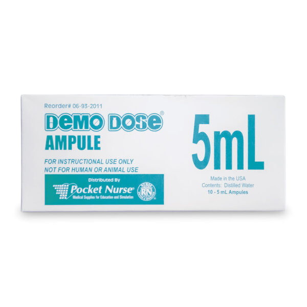 Nasco Demo Dose Clear Ampule 5 ml [SKU: PN01098]