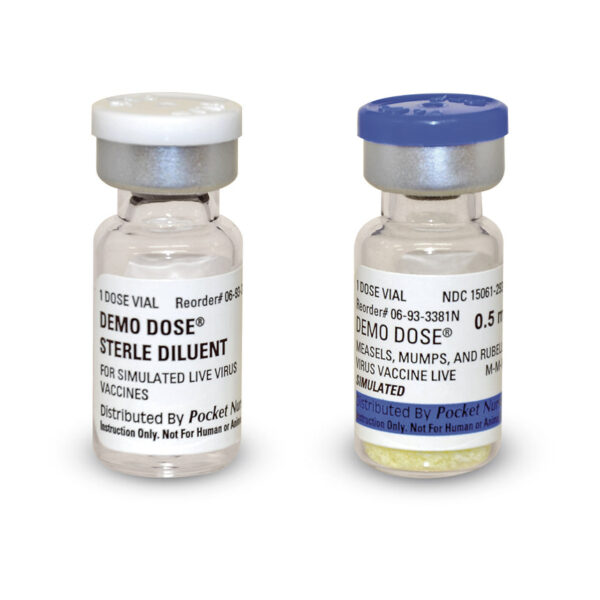 Nasco Demo Dose Measles Mumps and Rubella (MMR) A&B 2 ml [SKU: PN01103]