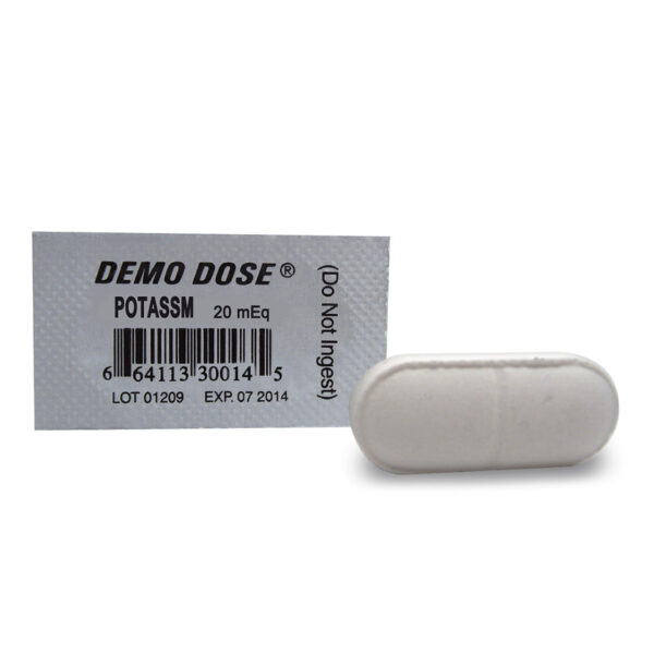 Nasco Demo Dose Oral Medications Potassm 20 mEq