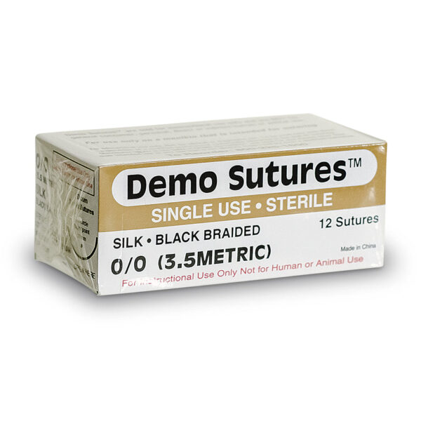 Nasco Demo Sutures - Size 0/0 with 1/2 Circle Curved Cutting Needle (19 mm)