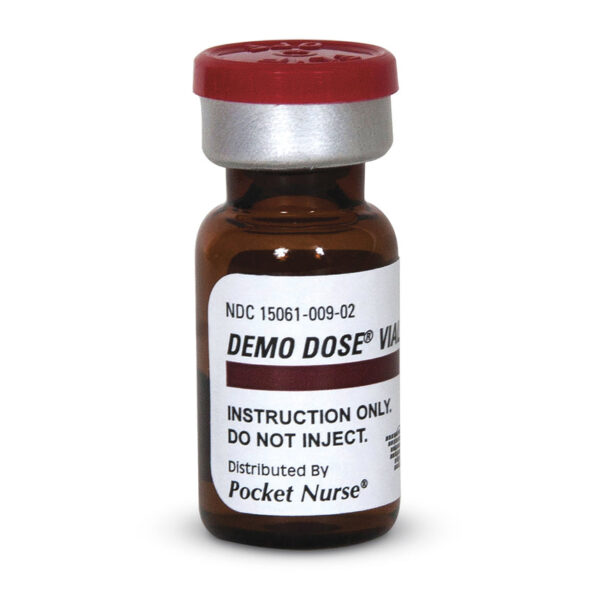 Nasco Demo Dose Mini Vial 1 ml Amber Vial [SKU: PN01247]