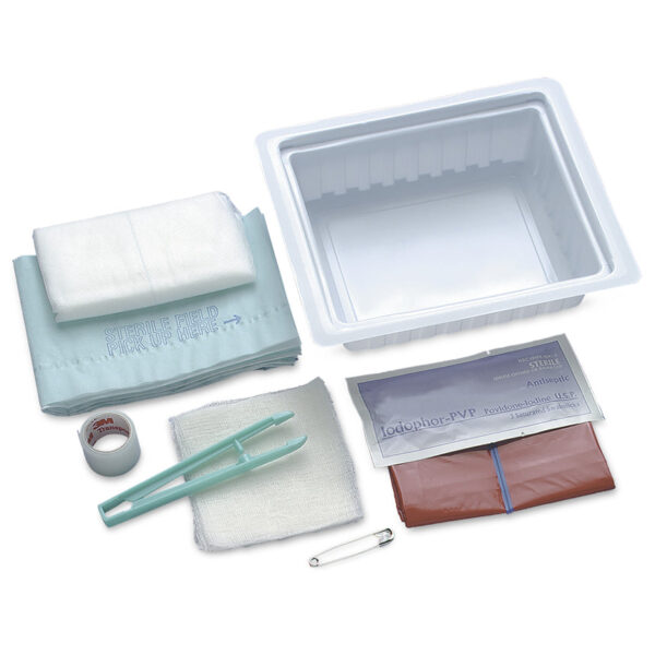 Nasco Dressing Change Tray with Abdominal Pad