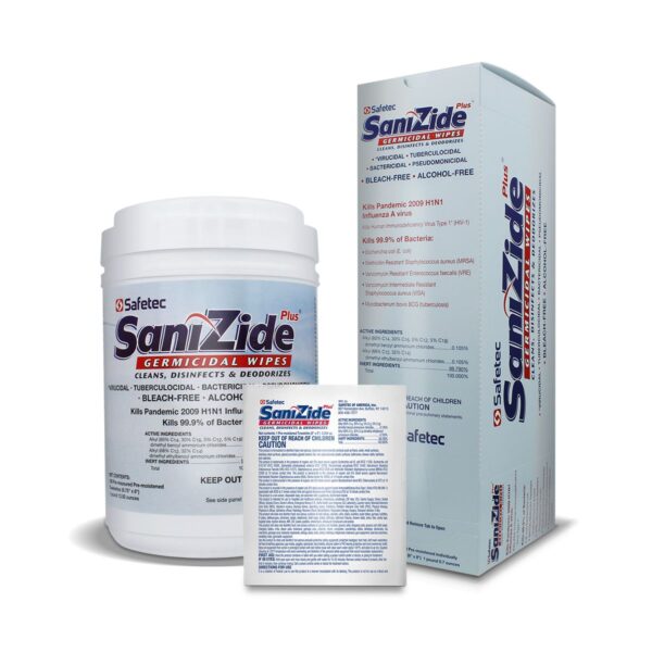 Safetec SaniZide Plus Surface Disinfectant Wipes